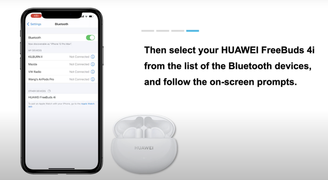 Cách kết nối tai nghe chống ồn Huawei Freebuds 4i với iPhone và Android
